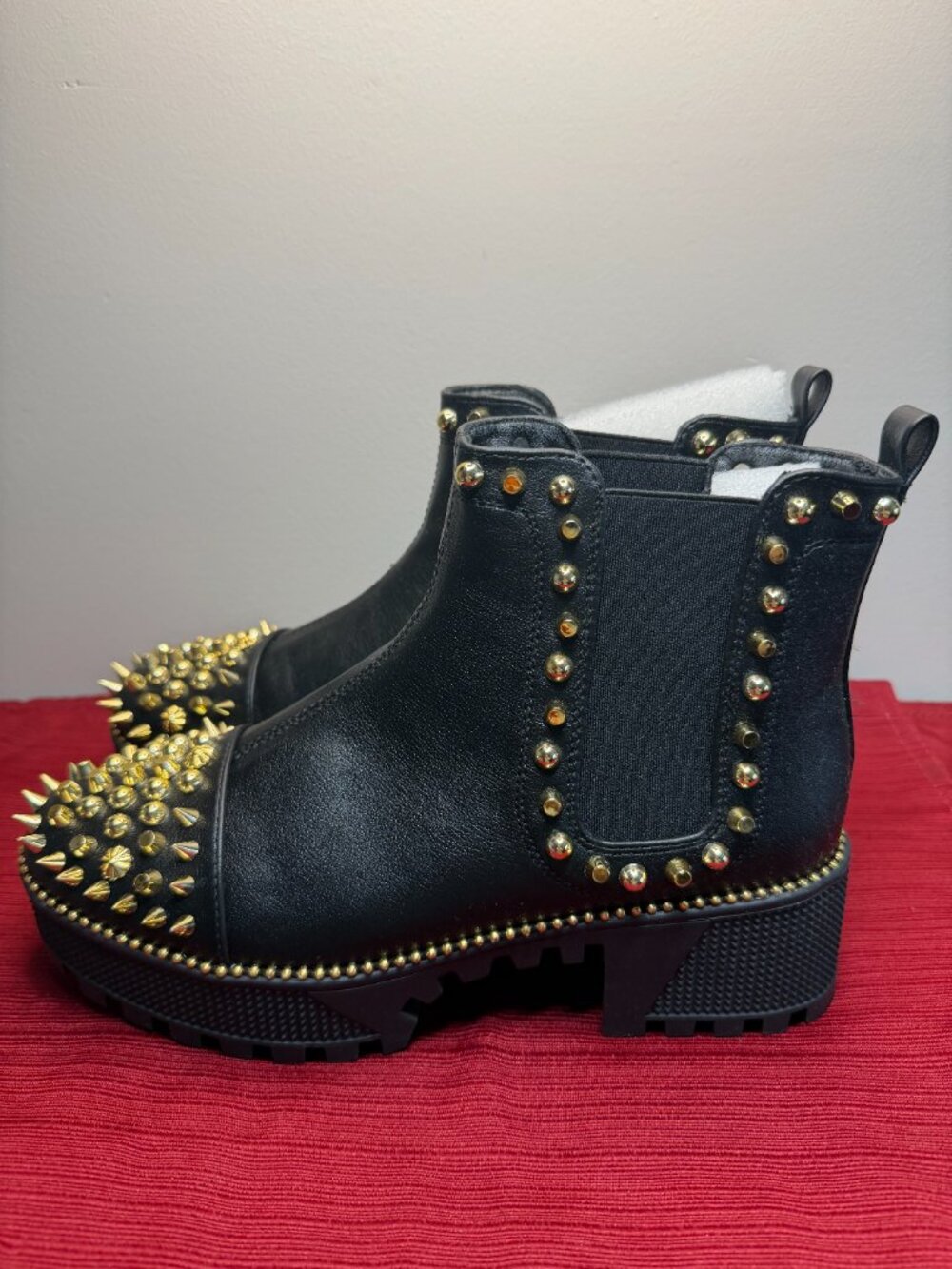 Cape Robbin Black Studded Spike Boots • Size 7 • Brand New - Picture 2 of 6
